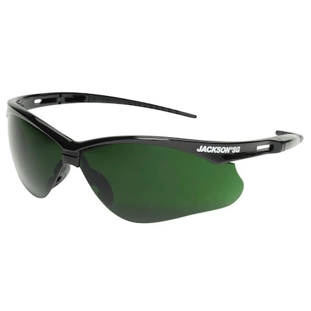 Surewerx Jackson Safety SG Safety Glasses, Customizable, Shade 5.0 IR, Anti-Scratch 50010